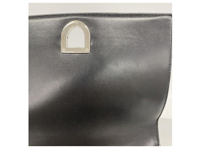Borsa a tracolla in pelle nera Christian Dior - vista 8