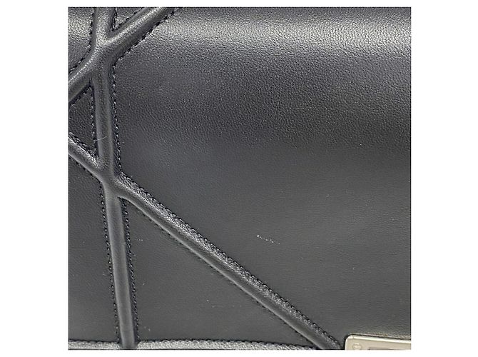 Borsa a tracolla in pelle nera Christian Dior - vista 9