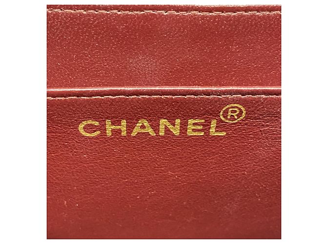 Borsa a tracolla Chanel in pelle di agnello nera - vista 5