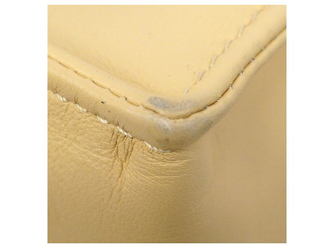 Borsa 2-Way Chanel in pelle d'agnello beige - vista 6