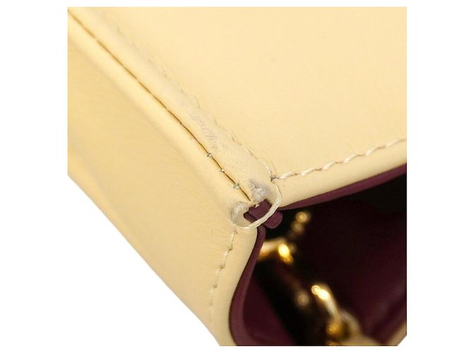 Borsa 2-Way Chanel in pelle d'agnello beige - vista 7