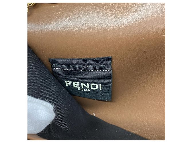 Portafoglio a catena/spalla Fendi Gray Zucca Canvas - vista 5