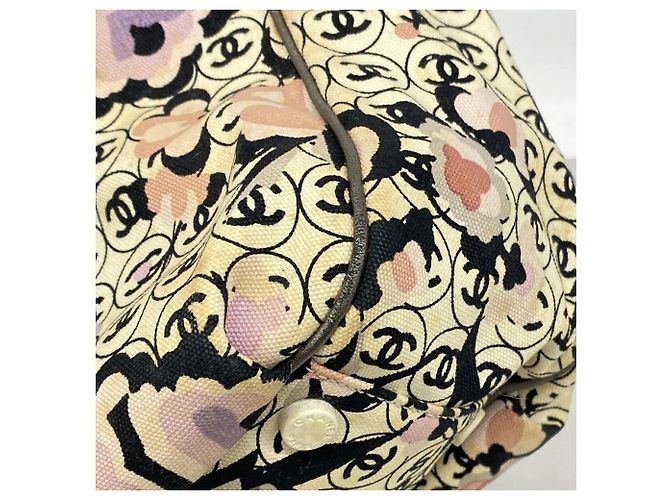 Chanel Camellia Shopper aus Canvas - Ansicht 6