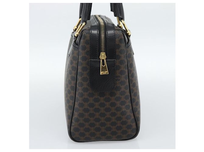 Céline Celine Vintage Boston Macadam Coated Canvas Medium - vista 3