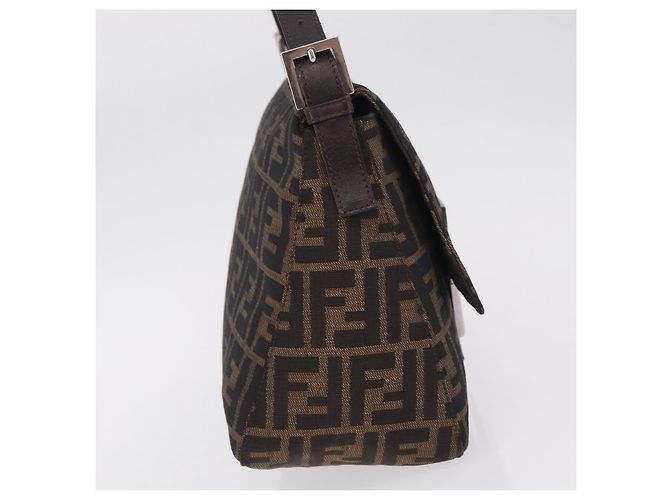 Borsa Fendi Zucchino Mamma Baguette Canvas Medium - vista 4