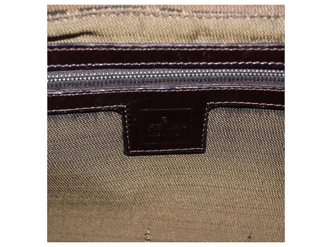 Borsa Fendi Zucchino Mamma Baguette Canvas Medium - vista 6