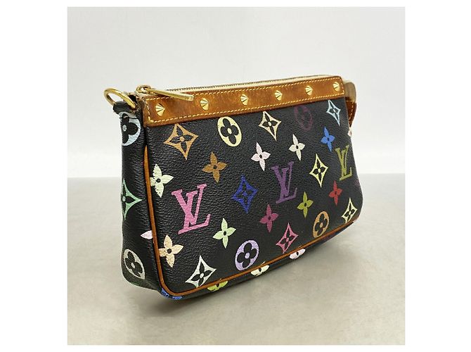 Louis Vuitton Monogram Multicolor Pochette Accessoires M92648 Noir - vista 2