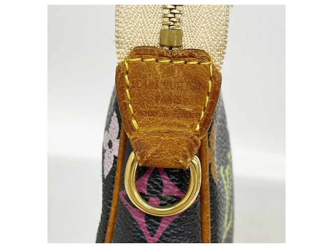 Louis Vuitton Monogram Multicolor Pochette Accessoires M92648 Noir - vista 6