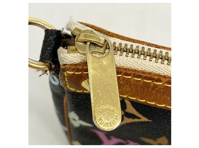 Louis Vuitton Monogram Multicolor Pochette Accessoires M92648 Noir - vista 7