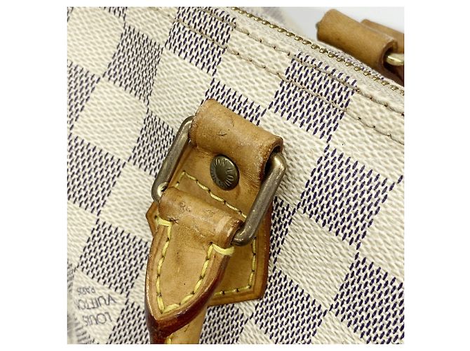 Borsa Louis Vuitton Damier Azur Speedy 30 - vista 10