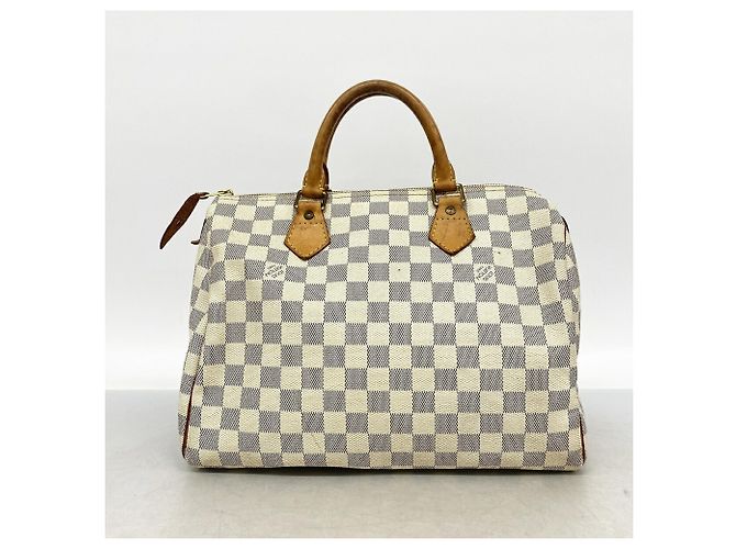 Borsa Louis Vuitton Damier Azur Speedy 30 - vista 13