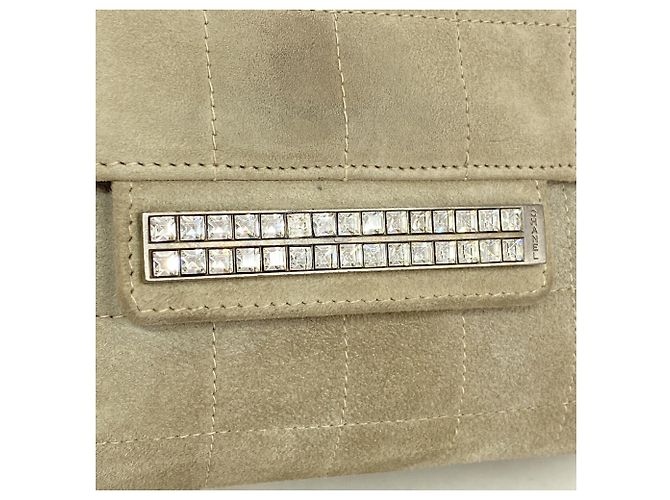 Borsa Chanel in camoscio Grigio - vista 11
