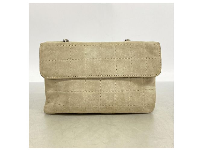 Borsa Chanel in camoscio Grigio - vista 13