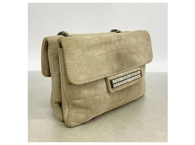 Borsa Chanel in camoscio Grigio - vista 2