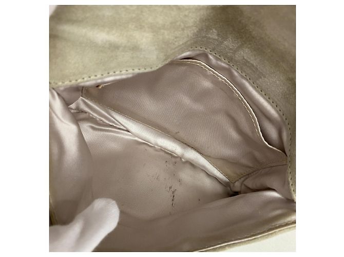 Borsa Chanel in camoscio Grigio - vista 4