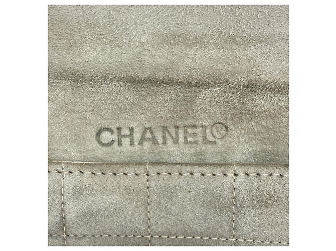 Borsa Chanel in camoscio Grigio - vista 5