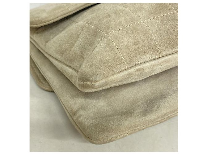Borsa Chanel in camoscio Grigio - vista 6