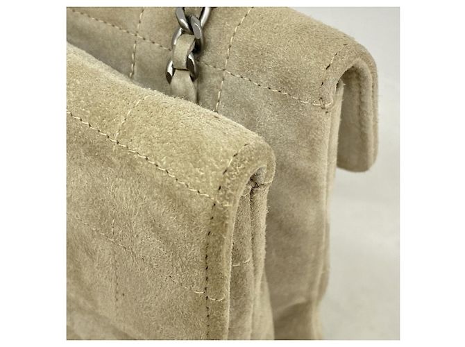 Borsa Chanel in camoscio Grigio - vista 7
