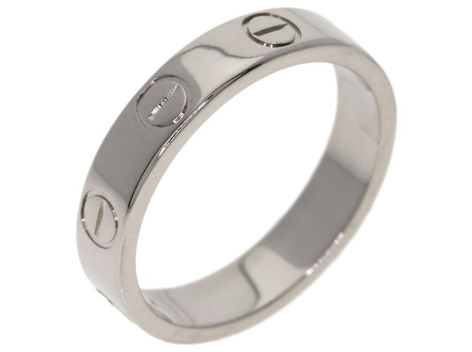 Anello Cartier Mini Love Band in oro bianco 18K - vista 2