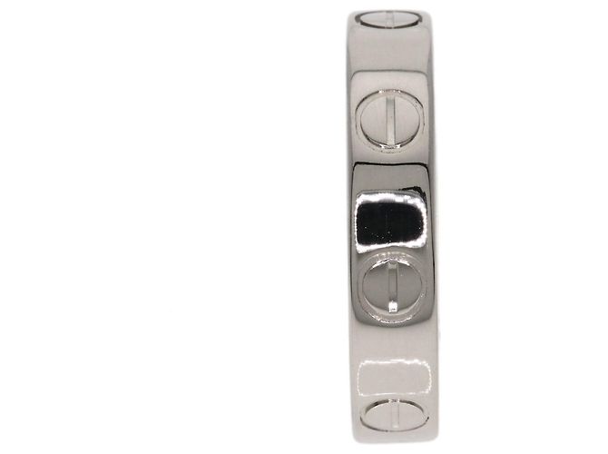 Anello Cartier Mini Love Band in oro bianco 18K - vista 3
