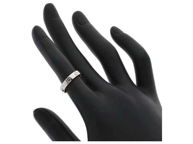 Anello Cartier Mini Love Band in oro bianco 18K - vista 5