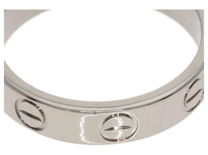 Anello Cartier Mini Love Band in oro bianco 18K - vista 6