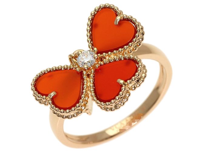 Anello Van Cleef & Arpels Sweet Alhambra Fouillage #54 - vista 2