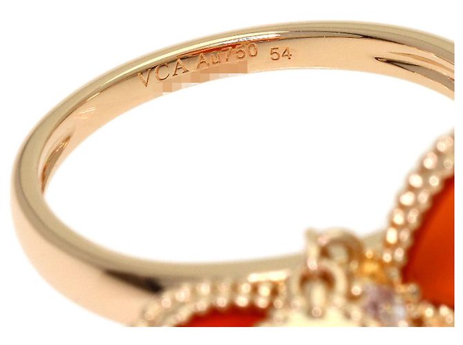 Anello Van Cleef & Arpels Sweet Alhambra Fouillage #54 - vista 5