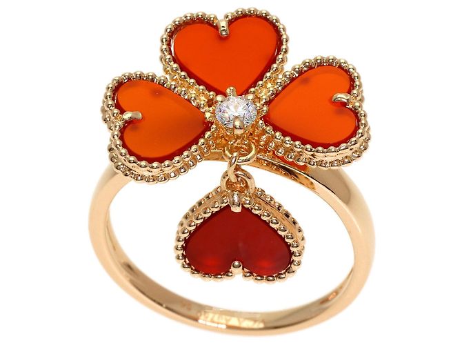 Anello Van Cleef & Arpels Sweet Alhambra Fouillage #54 - vista 6