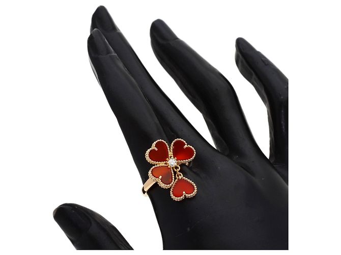 Anello Van Cleef & Arpels Sweet Alhambra Fouillage #54 - vista 7