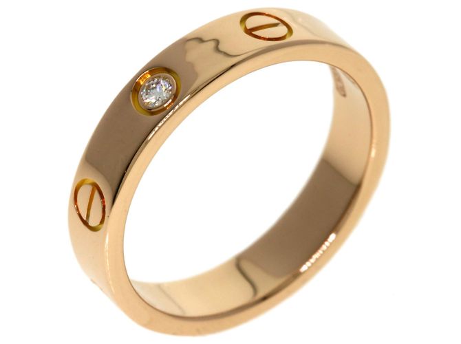 Anello Mini Love Cartier in oro rosa 18K - vista 2