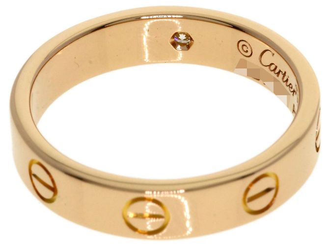 Anello Mini Love Cartier in oro rosa 18K - vista 4