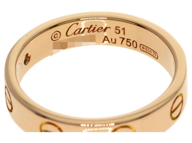 Anello Mini Love Cartier in oro rosa 18K - vista 5