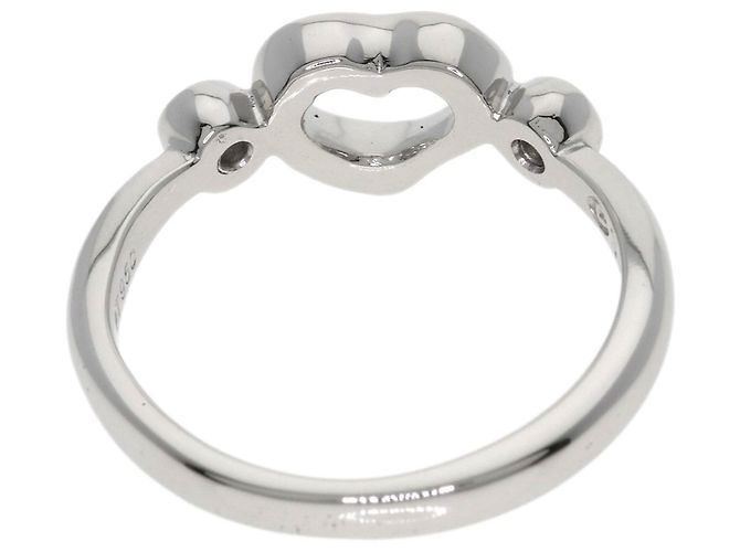 Autre Marque Tiffany & Co. Open Heart Ring mit 2 Diamanten aus Platin - Ansicht 4