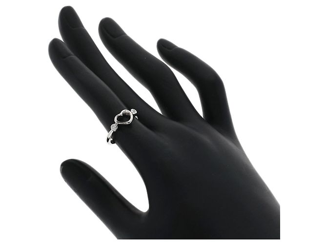 Autre Marque Tiffany & Co. Open Heart Ring mit 2 Diamanten aus Platin - Ansicht 7