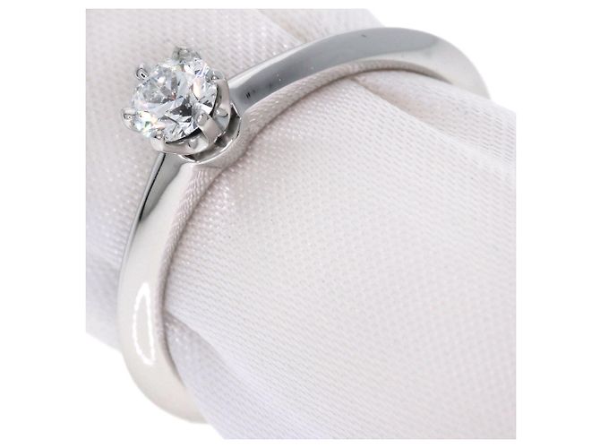 Autre Marque Tiffany & Co. Platin-Solitärring mit Diamant - Ansicht 2