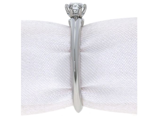 Autre Marque Tiffany & Co. Platin-Solitärring mit Diamant - Ansicht 3
