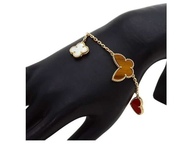 Bracciale Lucky Alhambra 4 Motivi in Madreperla Van Cleef & Arpels - vista 8