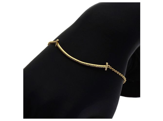 Autre Marque Bracciale Tiffany & Co. T Smile Small Diamanti - vista 5