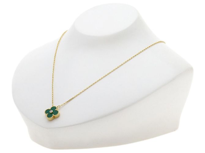 Collana Van Cleef & Arpels Alhambra Malachite e Diamanti - vista 4