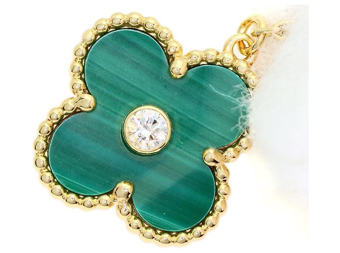 Collana Van Cleef & Arpels Alhambra Malachite e Diamanti - vista 5
