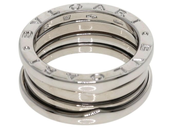Bulgari Anello Bvlgari B-zero1 a 3 bande in oro bianco 18K - vista 4
