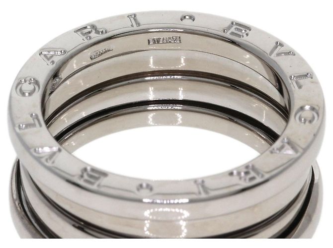 Bulgari Anello Bvlgari B-zero1 a 3 bande in oro bianco 18K - vista 5