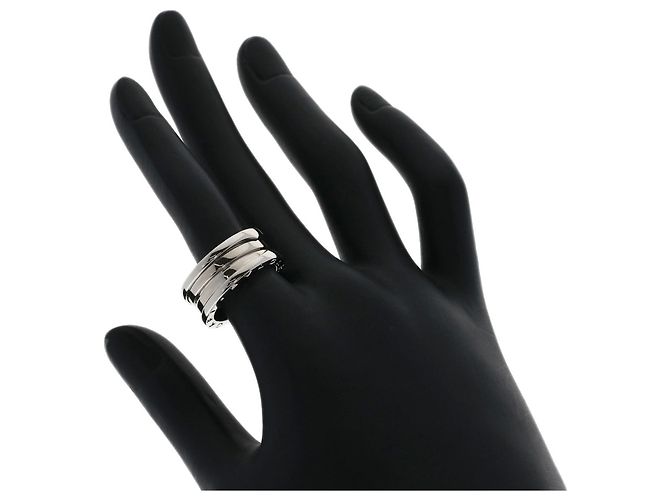 Bulgari Anello Bvlgari B-zero1 a 3 bande in oro bianco 18K - vista 6