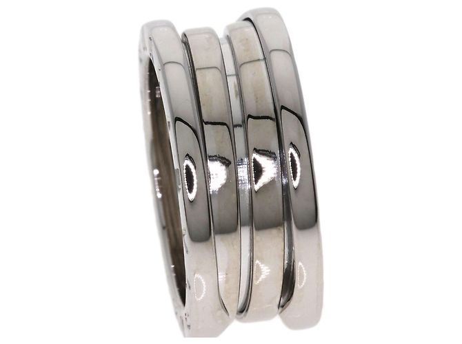Bulgari Anello Bvlgari B-zero1 a 3 bande in oro bianco 18K - vista 7