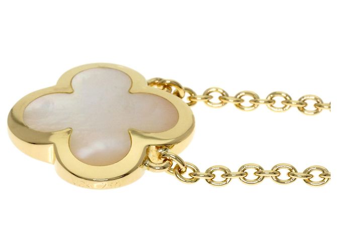 Collana Pure Alhambra in madreperla bianca Van Cleef & Arpels - vista 4