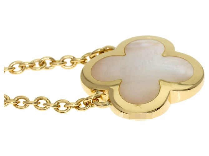 Collana Pure Alhambra in madreperla bianca Van Cleef & Arpels - vista 5