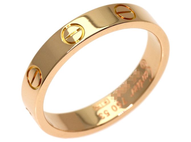 Anello Cartier Mini Love in oro rosa 18K - vista 2