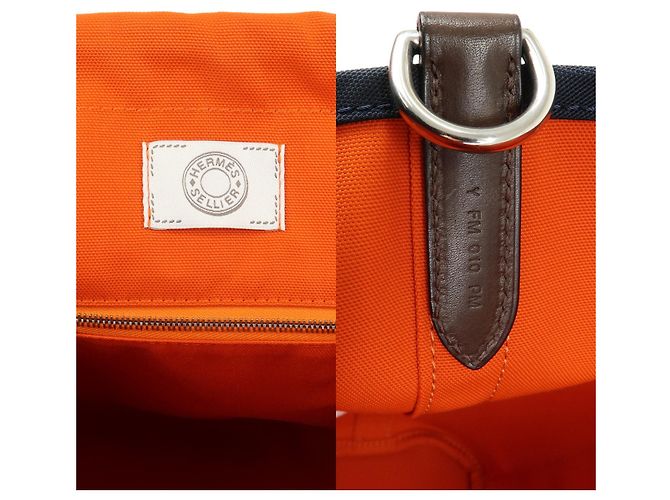 Hermès Hermes Sac De Pansage Groom Canvas - vista 4