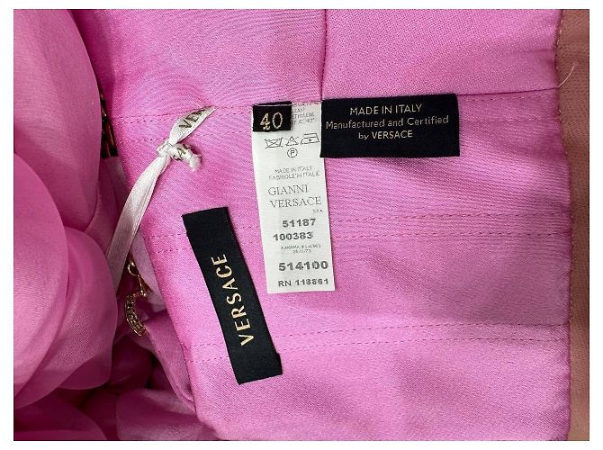 Gianni Versace Pink Runway Abendkleid IT 40 gebraucht - Ansicht 6